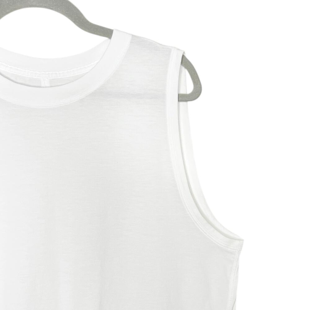Lululemon All Yours Tank Top Sleeveless Stretch Cotton Breathable In White 12 - Picture 6 of 9